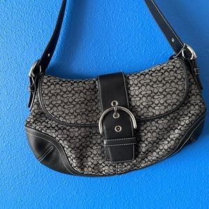 Coach Soho Mini Signature Buckle flap Shoulder bag